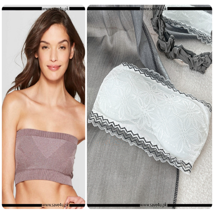 Pack of 2 Strapless Padded Wireless Bra