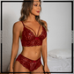 See Through Lingerie With Bow Knot Thong Panty