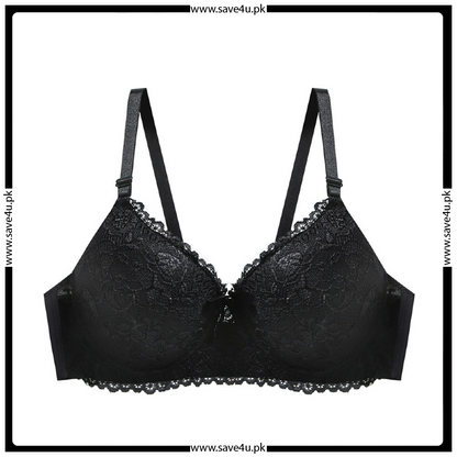 Exquisite Floral Lace Push Up Wired Bra