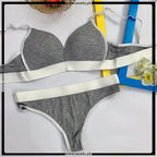 Sleek Fit Padded Bra with Matching Thong