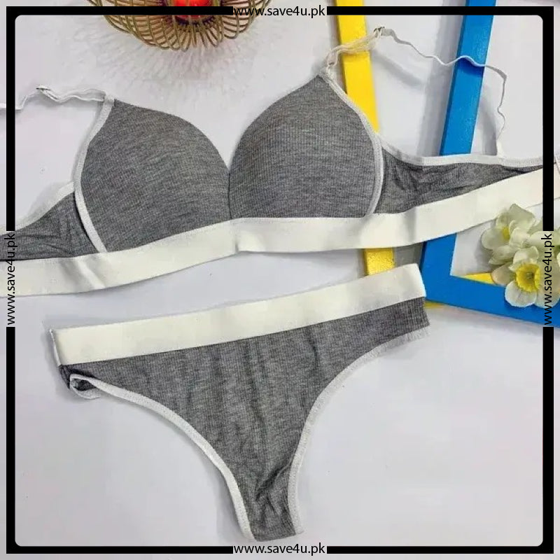 Sleek Fit Padded Bra with Matching Thong