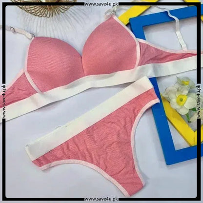 Sleek Fit Padded Bra with Matching Thong