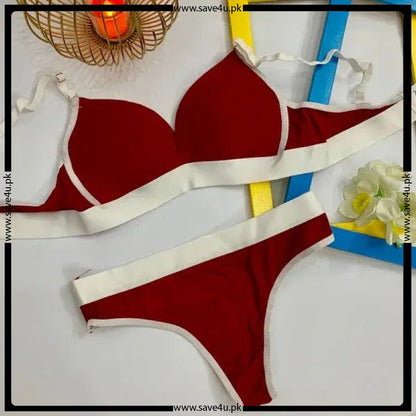 Sleek Fit Padded Bra with Matching Thong