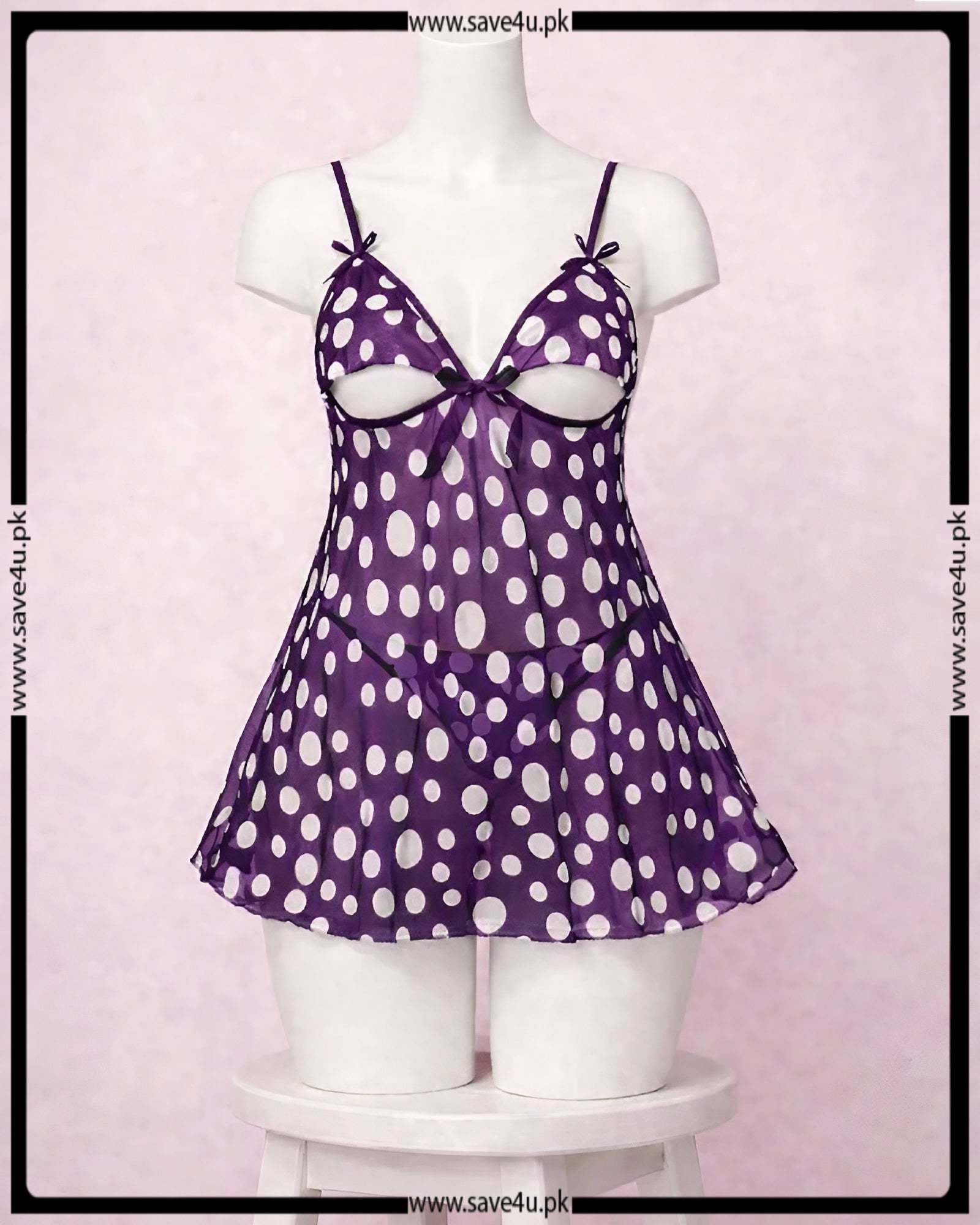 Polka Charm Delightfull Nighty
