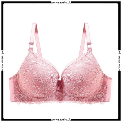 Exquisite Floral Lace Push Up Wired Bra