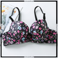 Ladies Seamless Floral Printed Design Padded Bra