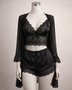 Elegance Lace 3-Piece Lingerie Set for Women