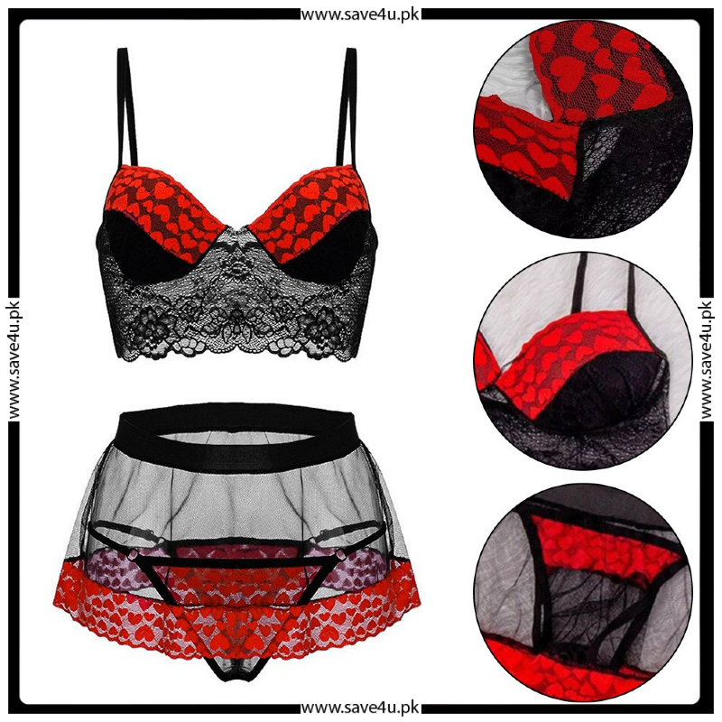 Timeless Allure Padless Mesh Lingerie Set