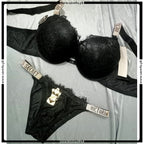 Veloura Net Luxe Double Push-Up Bra Set
