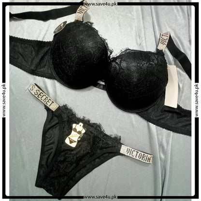 Veloura Net Luxe Double Push-Up Bra Set