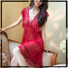 Load image into Gallery viewer, Soft Mesh See Through Net Nighty
