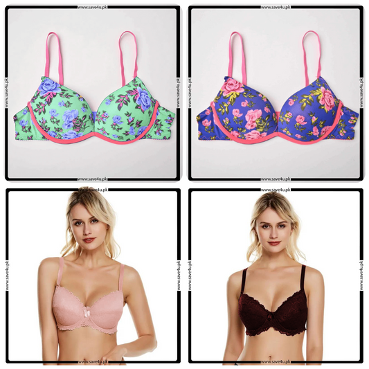 Pack of 2 Push Up Padded Wired Bra
