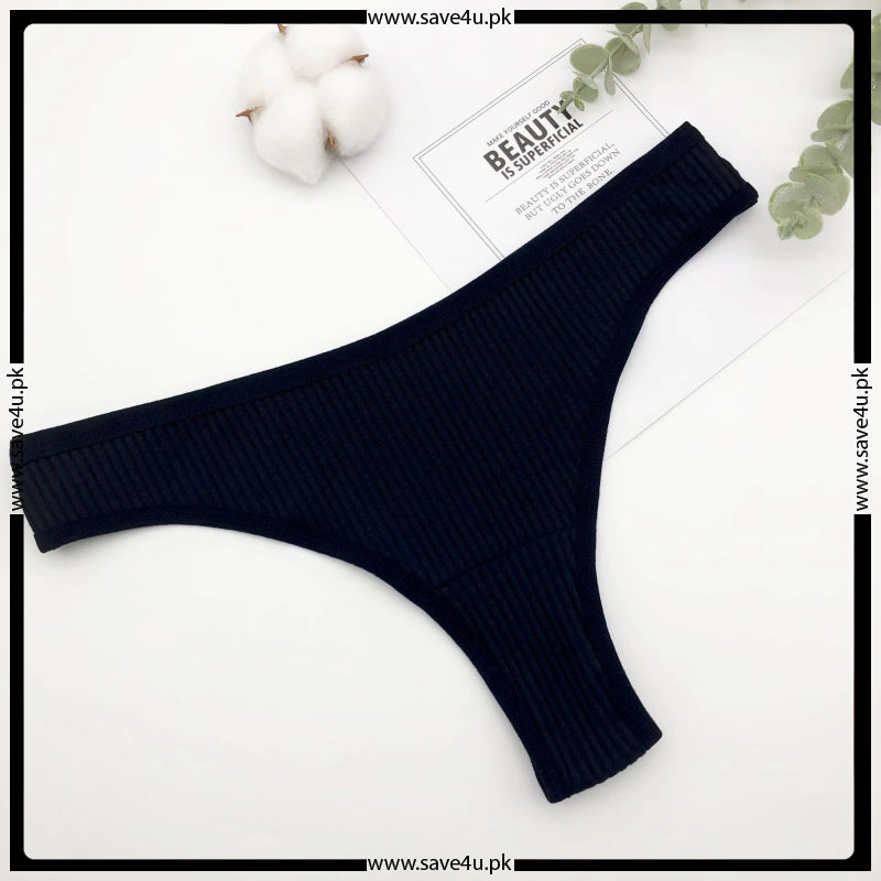 Pack of 2 Jersy Cotton Essential Thongs