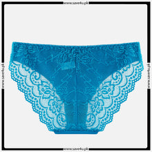 Load image into Gallery viewer, Lace Trim Nylon Thong Panties
