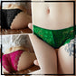 Pack of 3 Embroidered See Through Net Thong Panties