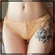 Load image into Gallery viewer, Pack of 3 Embroidered See Through Net Thong Panties
