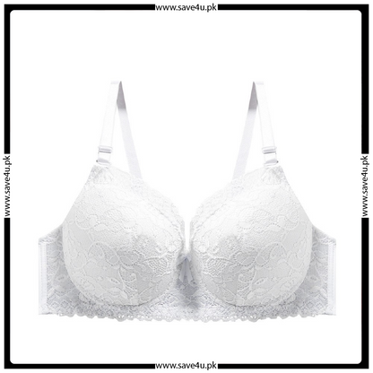 Exquisite Floral Lace Push Up Wired Bra