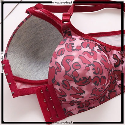 Cheeta Printed Front Open Padded Bra