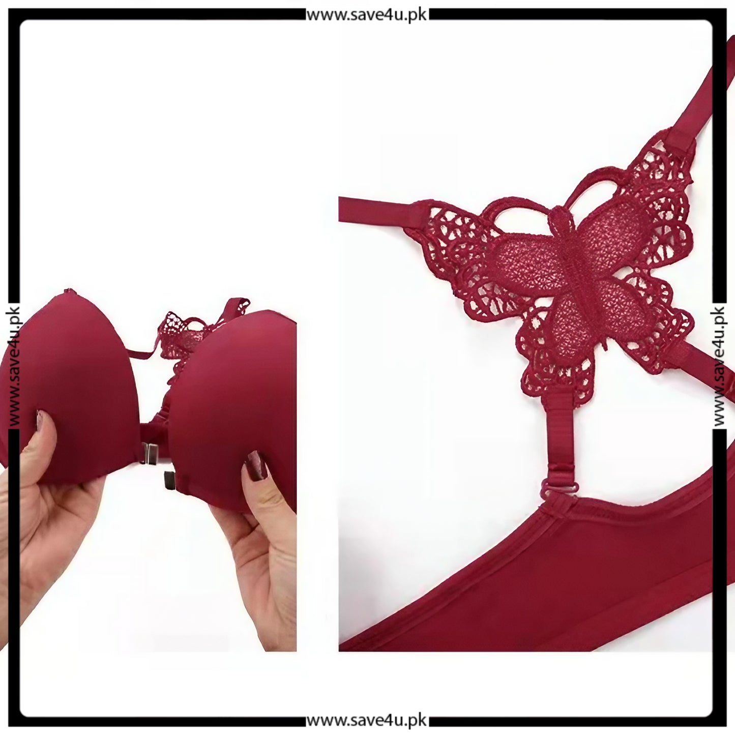 Push-up Front Open Butterfly Back Set