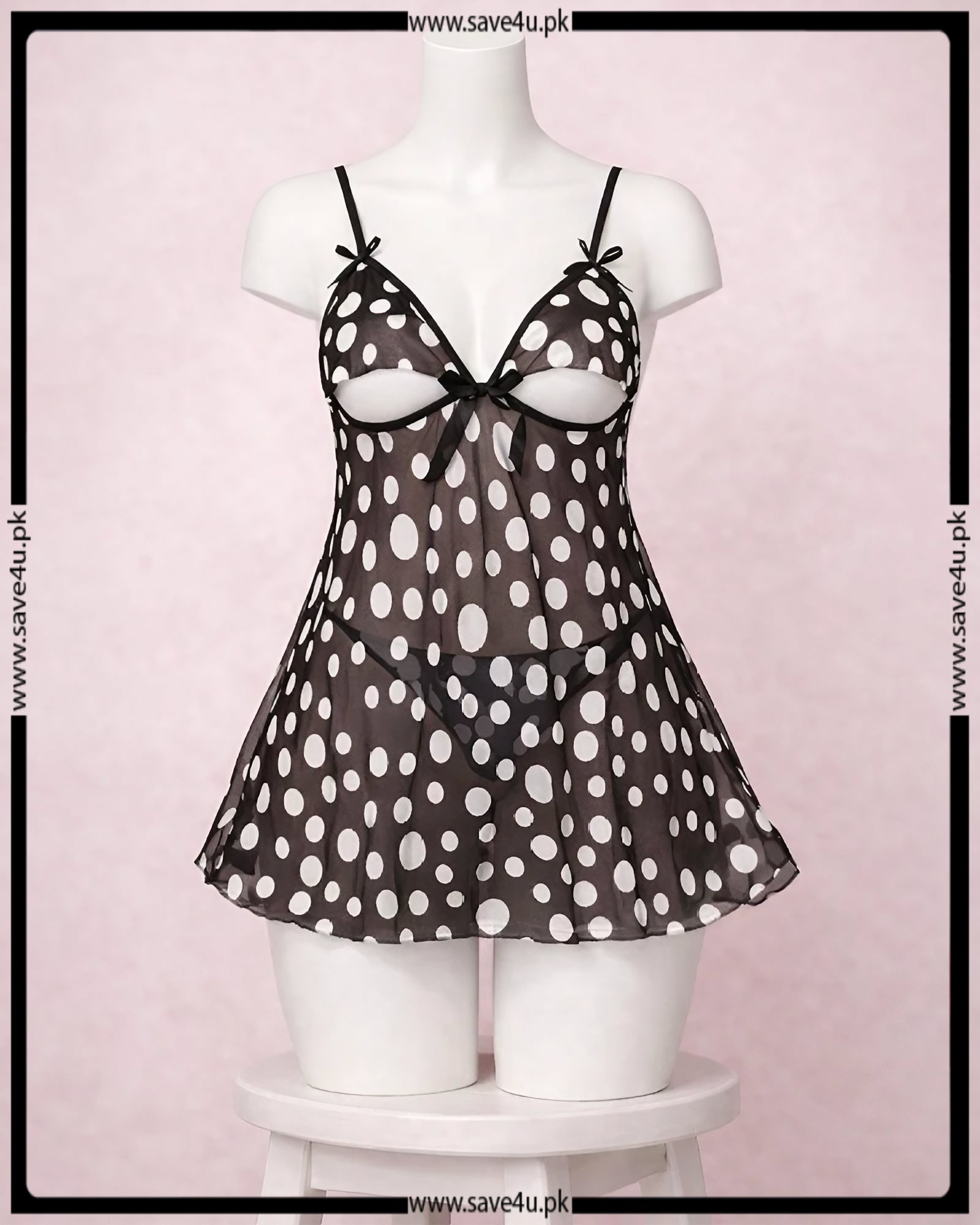 Polka Charm Delightfull Nighty