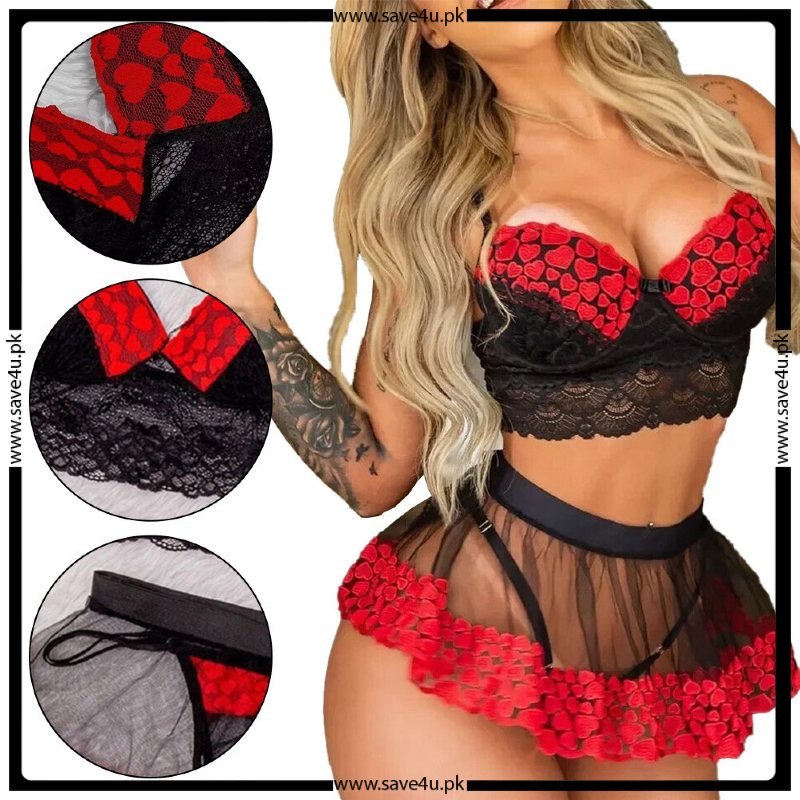 Timeless Allure Padless Mesh Lingerie Set