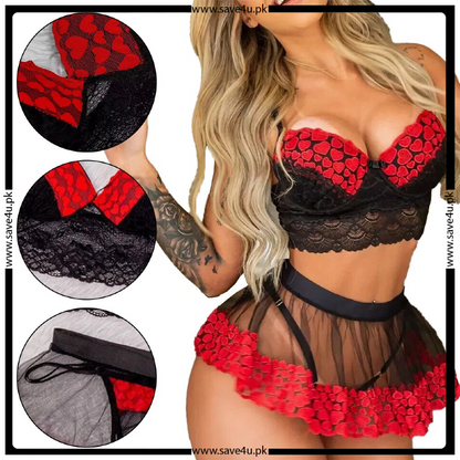 Timeless Allure Padless Mesh Lingerie Set