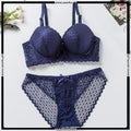 Thin Padded Wired Soft Full Lace Set