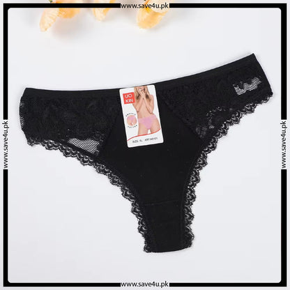 Pack of 2 Soft Touch Lacy Thongs