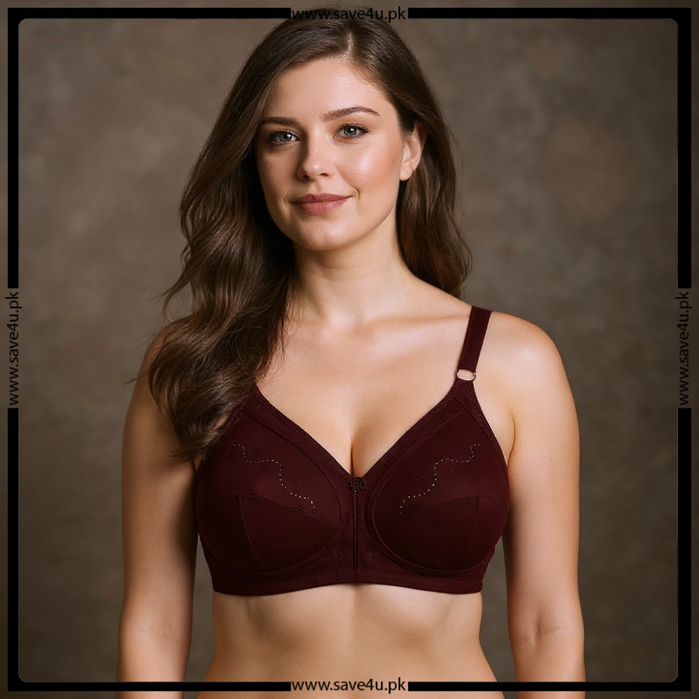 Ladies Full Coverage Comfortable Cotton Non-Padded Bra