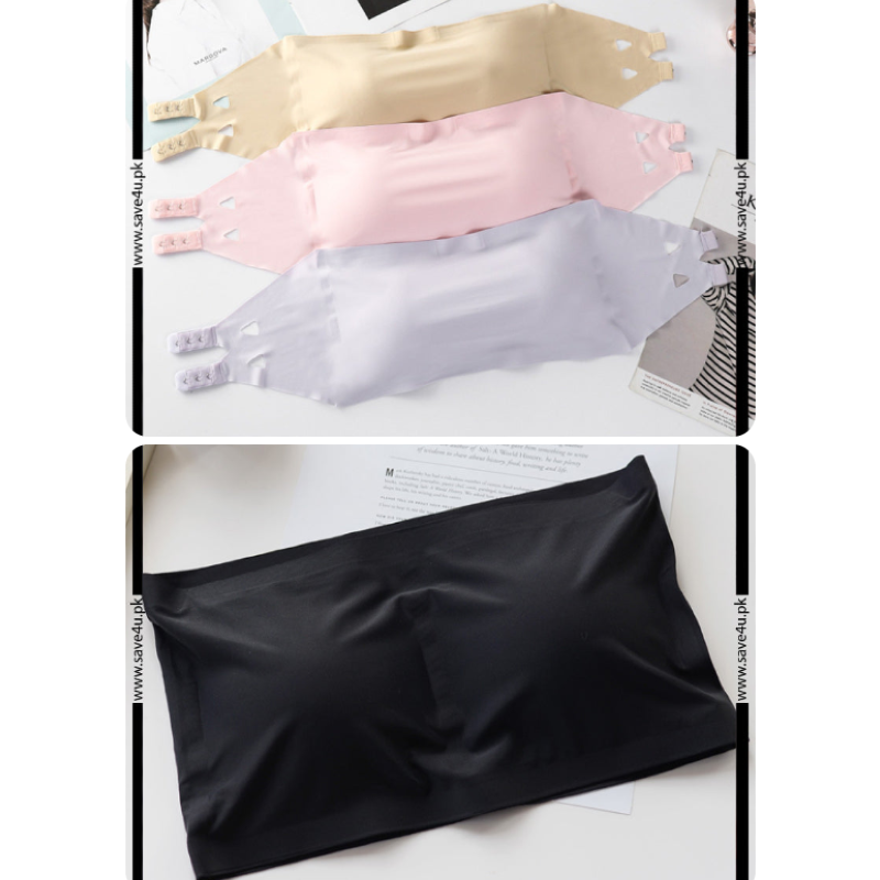 Pack of 2 Strapless Padded Wireless Bra