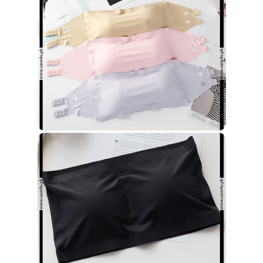 Pack of 2 Strapless Padded Wireless Bra