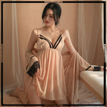 Load image into Gallery viewer, 3pcs Soft Nylon Adjustable Elegant Nighty
