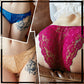 Pack of 3 Embroidered See Through Net Thong Panties