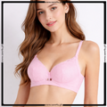 Non Wired Padded Lace Button Nursing bra