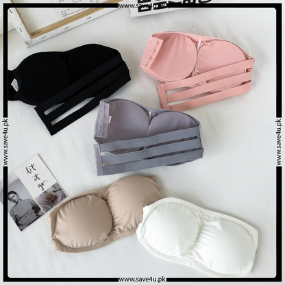 Pack of 2 Strapless Padded Wireless Bra