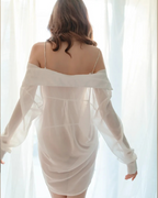 2-Pcs Set Noir Breeze Sheer Lingerie