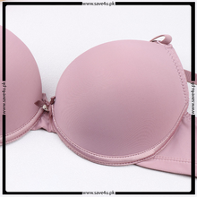 Load image into Gallery viewer, Front Ribbon Double Padded Wired Push Up Bra
