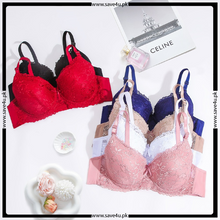 Load image into Gallery viewer, Exquisite Floral Lace Push Up Wired Bra
