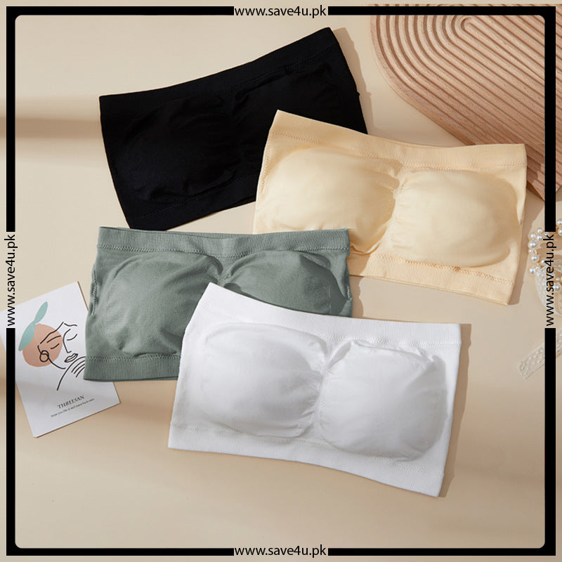 Pack of 2 Strapless Padded Wireless Bra