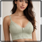 Soft Lace Decorate Nylon Bra