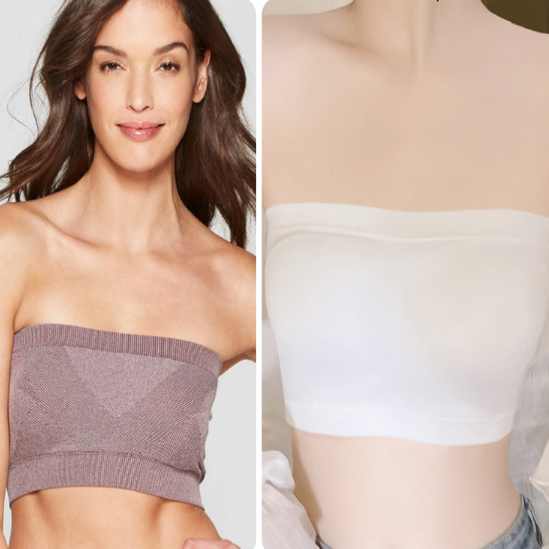 Pack of 2 Strapless Padded Wireless Bra
