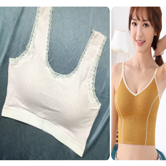 Pack of 2 Thin Padded Wireless Bra
