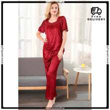 Load image into Gallery viewer, Silk Nightwear Pajama&#39;s Set
