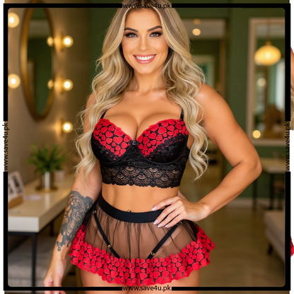 Timeless Allure Padless Mesh Lingerie Set