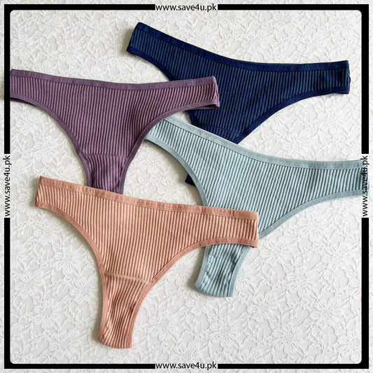 Pack of 2 Jersy Cotton Essential Thongs