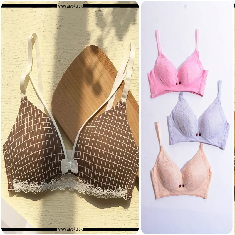 Pack of 2 Thin Padded Wireless Bra