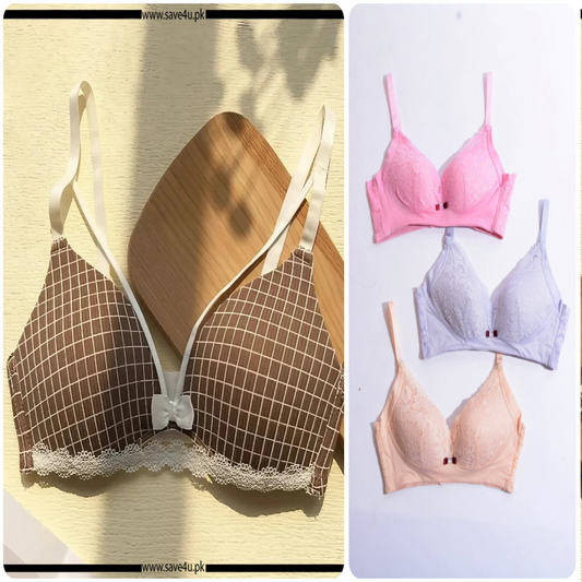 Pack of 2 Thin Padded Wireless Bra