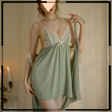 Load image into Gallery viewer, 3 Pcs Satin Silk Elegant Nighty
