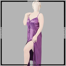 Load image into Gallery viewer, Satin Long Slip Night Gown Nighty

