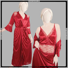 Load image into Gallery viewer, Satin Silk Allure Smooth Nighty
